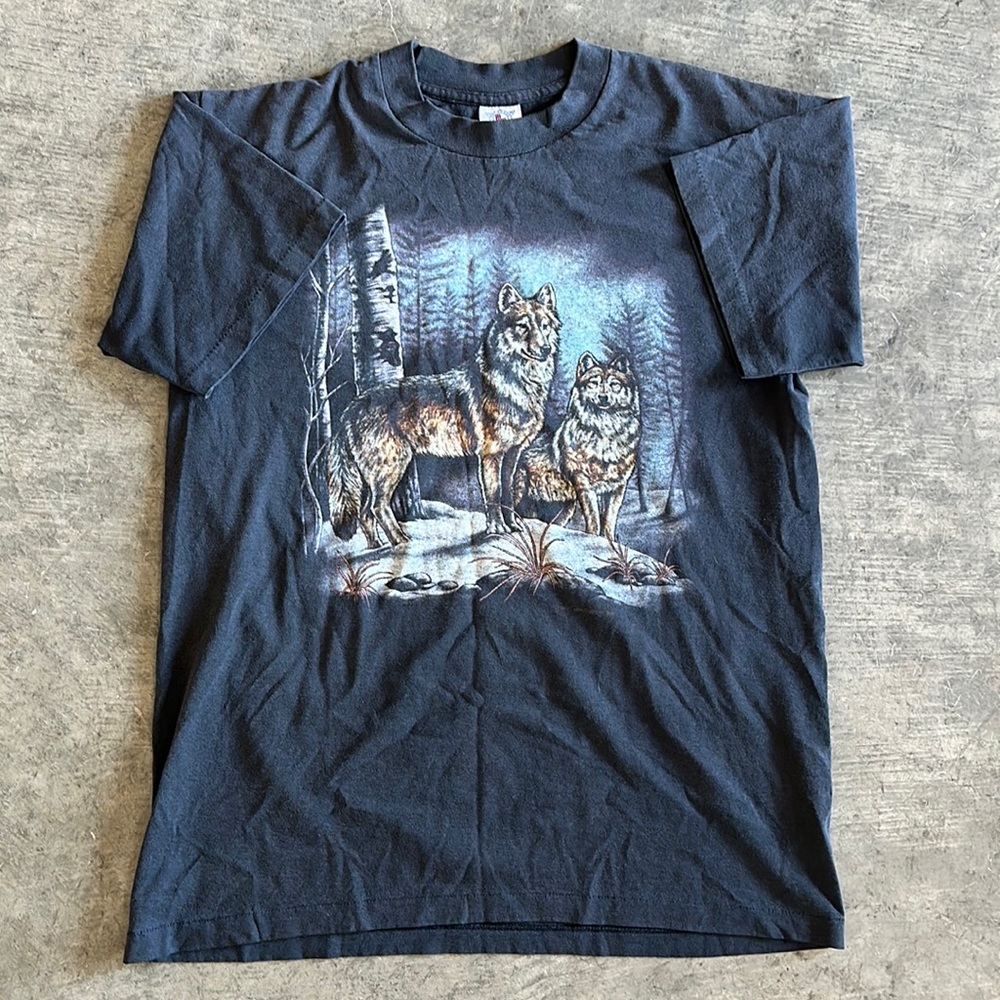 Vintage 1991 Wolf Tee